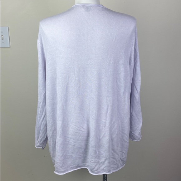 J.Jill Open Front Sweater Light Purple - Picture 5 of 7